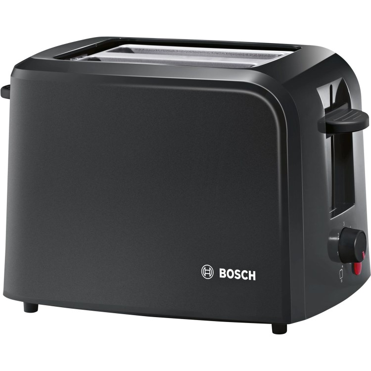 GRADE A1 - Bosch TAT3A0133G Village Collection 2 Slice Toaster - Black