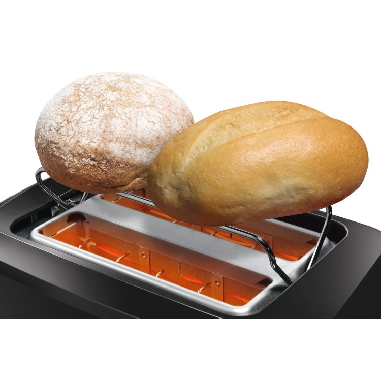 GRADE A1 - Bosch TAT3A0133G Village Collection 2 Slice Toaster - Black