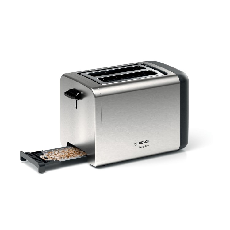 Bosch TAT3P420GB DesignLine 2 Slice Toaster - Silver