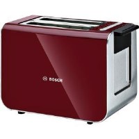 Bosch TAT86104GB Styline 2 Slice Toaster in Red