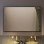 Rectangular Black Backlit LED Bathroom Mirror with Demister 1200 x 800mm - Taurus