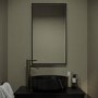 Rectangular Black Backlit Heated Bathroom Mirror with Lights 700 x 400mm - Taurus