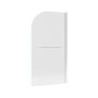 Chrome Pivot Shower Bath Screen with Towel Rail 1450 x 775mm - Taurus