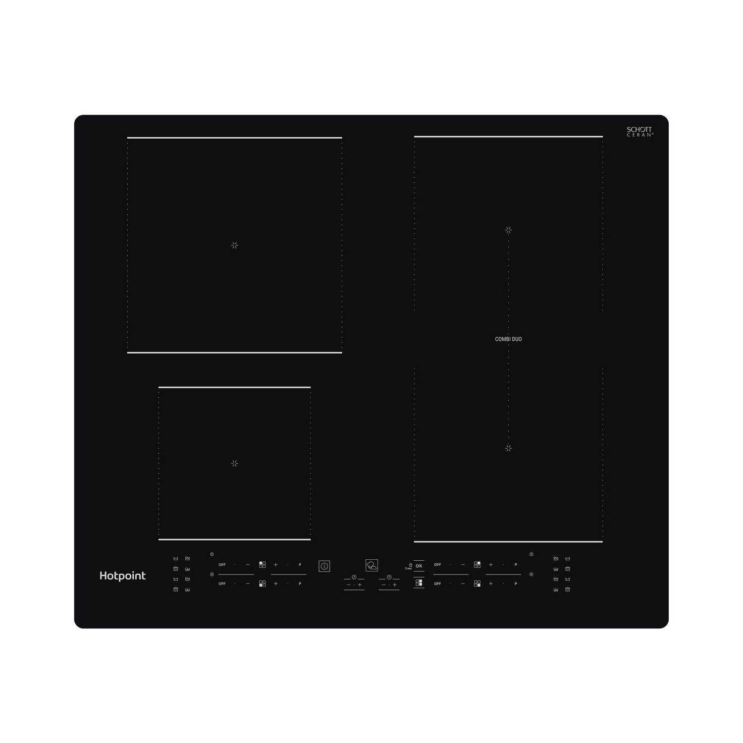 Hotpoint 60Cm 4 Zone Induction Hob TB2160BNE