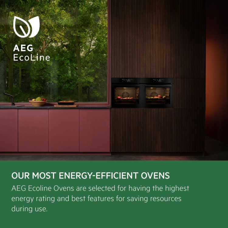 AEG 8000 Series Electric Single Oven - Black
