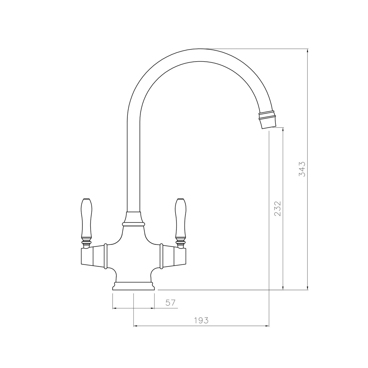 Rangemaster Chrome Monobloc Tap Belfast TBM1CM Appliances Direct