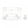 Cool Touch Minimalist Thermostatic Shower Bar Valve - WRAS Approved & TMV2