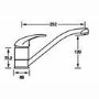 CDA Chrome Single Lever Mixer Kitchen Tap