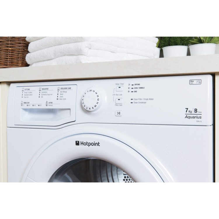 GRADE A2 - Hotpoint TCFS73BGP 7kg Freestanding Condenser Tumble Dryer Polar White