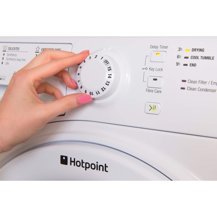 GRADE A2 - Hotpoint TCFS73BGP 7kg Freestanding Condenser Tumble Dryer Polar White