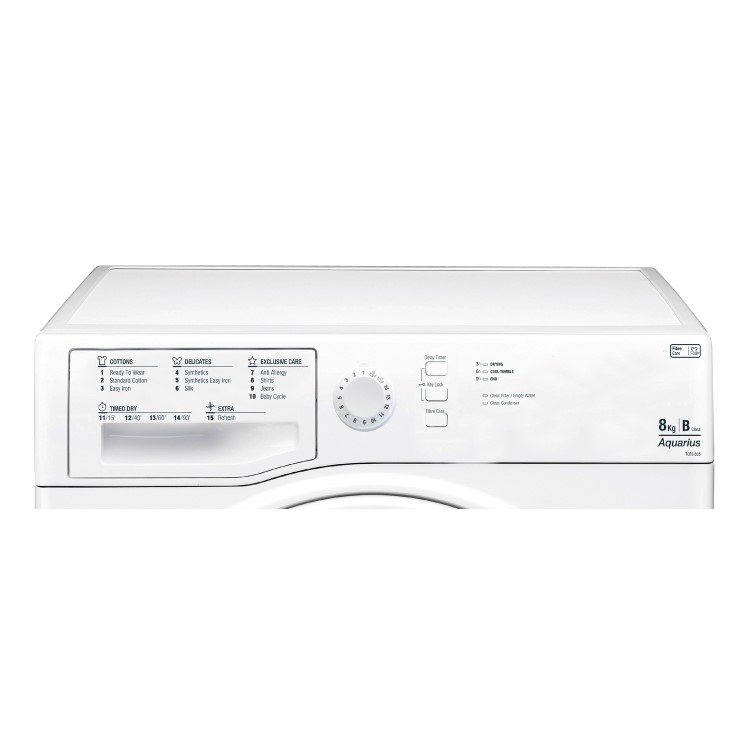 GRADE A1 - Hotpoint TCFS835BGP Aquarius 8kg Freestanding Condenser Tumble Dryer-White