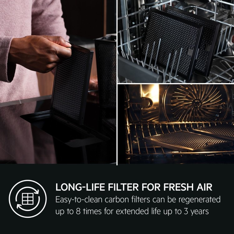 AEG 6000 Series 70cm 4 Zone Venting Induction ExtractorHob