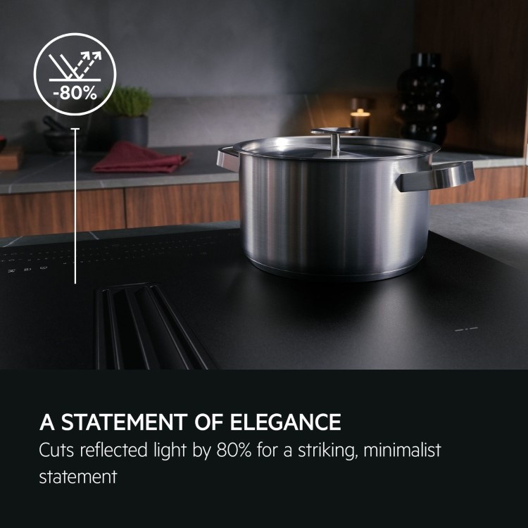 AEG 6000 Series 70cm 4 Zone Venting Induction ExtractorHob