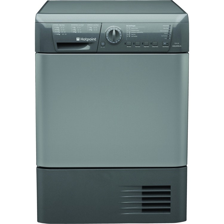 Hotpoint TCHL83BRG Aquarius 8kg Freestanding Condenser Tumble Dryer Graphite