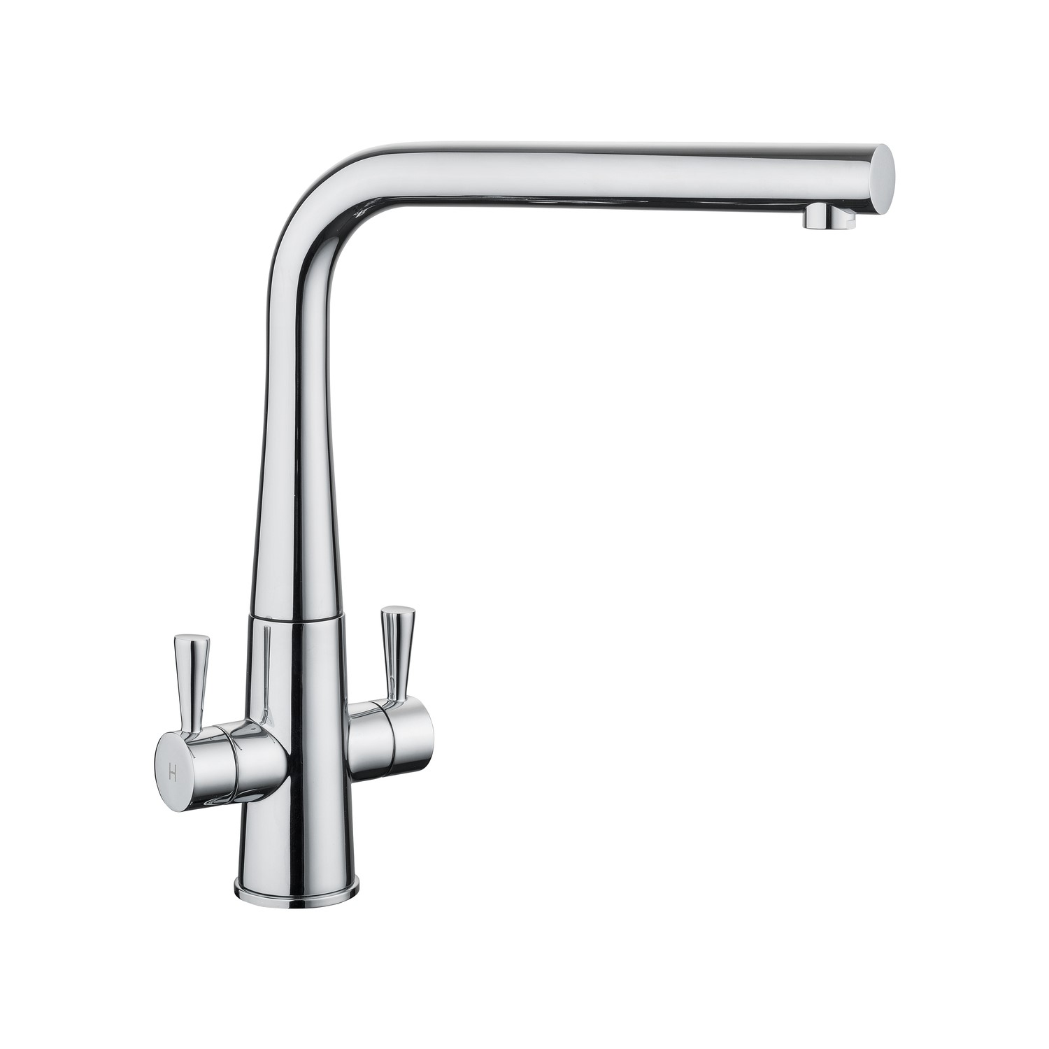 Rangemaster Conical Chrome Dual Lever Kitchen Tap