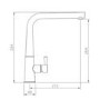 Rangemaster Conical Chrome Single Lever Mixer Kitchen Tap