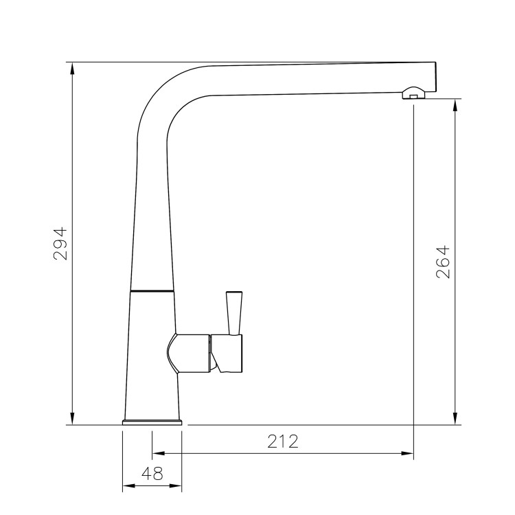 Rangemaster Conical Chrome Single Lever Mixer Kitchen Tap