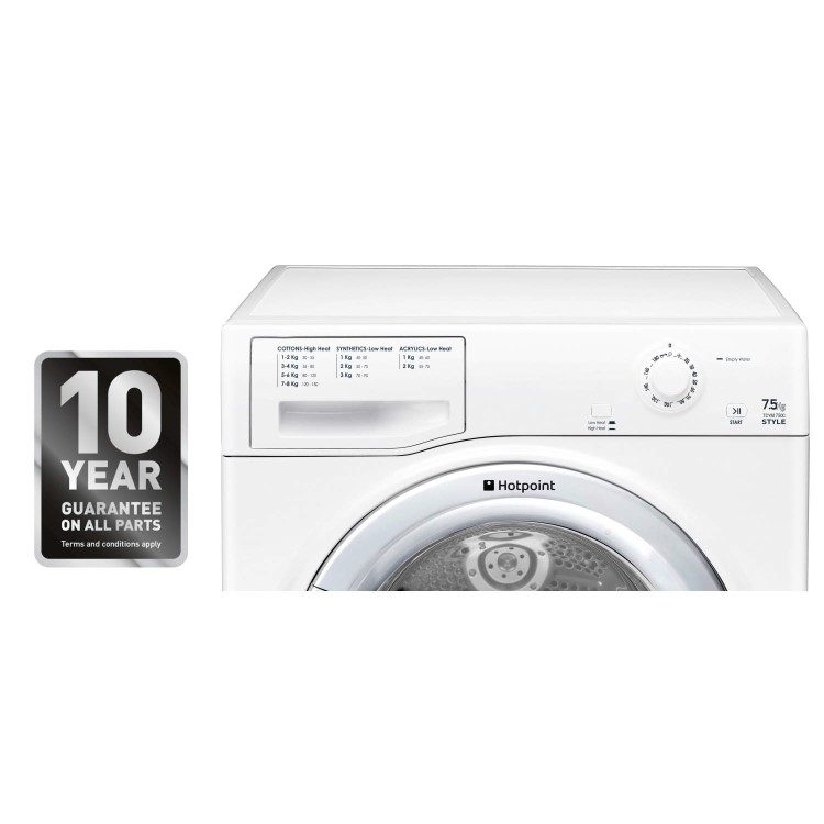 Hotpoint TCYM750C6S Style 7.5kg Freestanding Condenser Tumble Dryer White