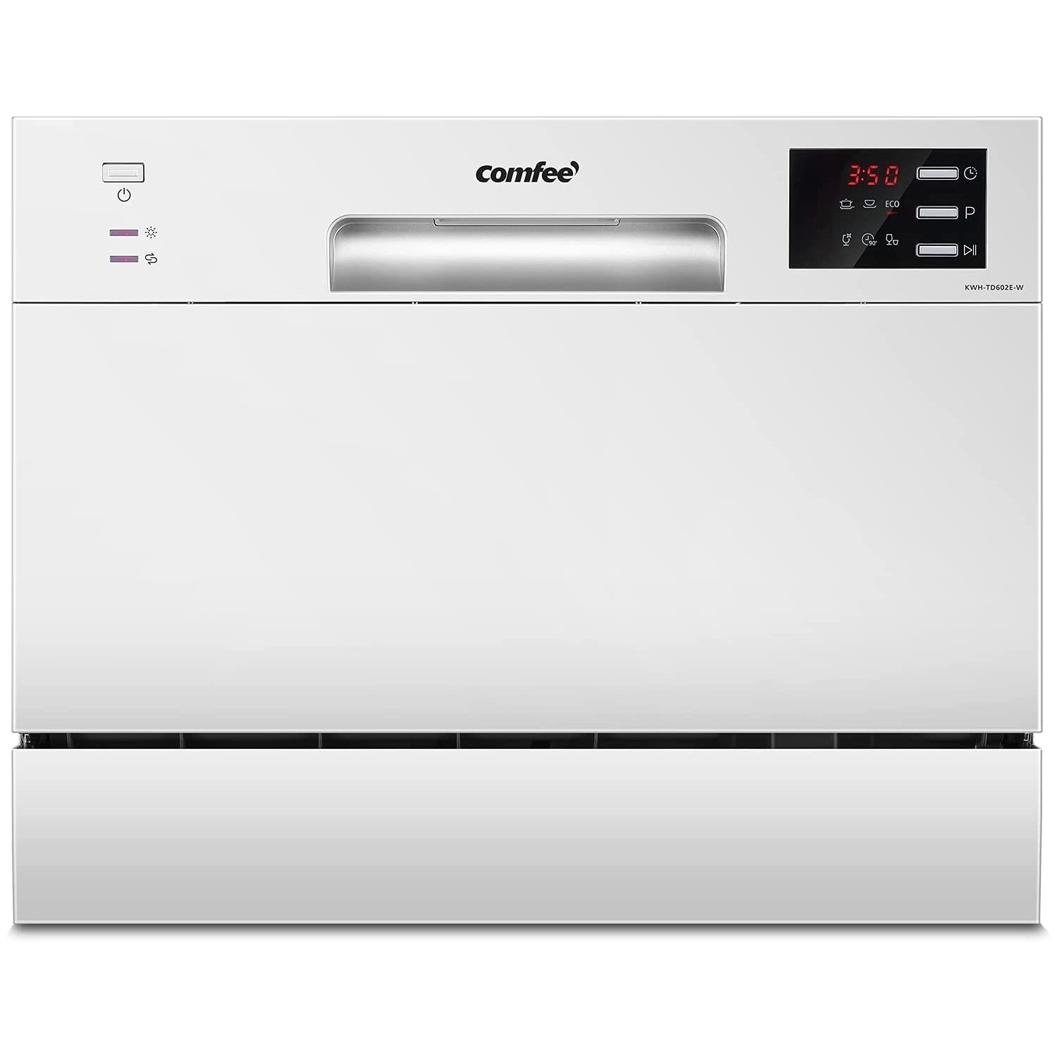 Refurbished COMFEE Table Top 6 Place Compact Dishwasher TD602EW