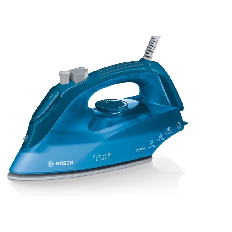 Bosch TDA2670GB Sensixx B1 QuickFill Steam Iron - Ice Blue & Night Blue