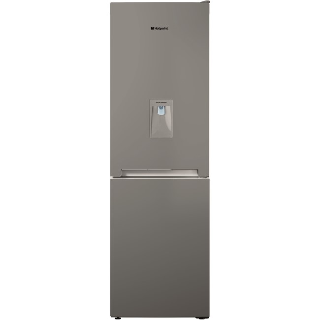 Hotpoint TDC85T1IGWTD Day1 60/40 Split Freestanding Fridge Freezer With Non-plumb Water Dispenser - Graphite