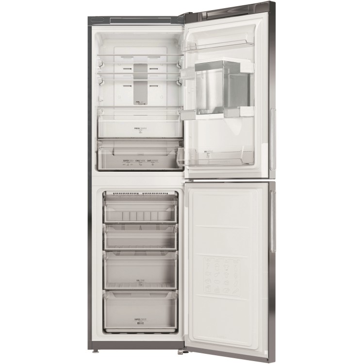 Hotpoint TDC85T1IGWTD Day1 60/40 Split Freestanding Fridge Freezer With Non-plumb Water Dispenser - Graphite