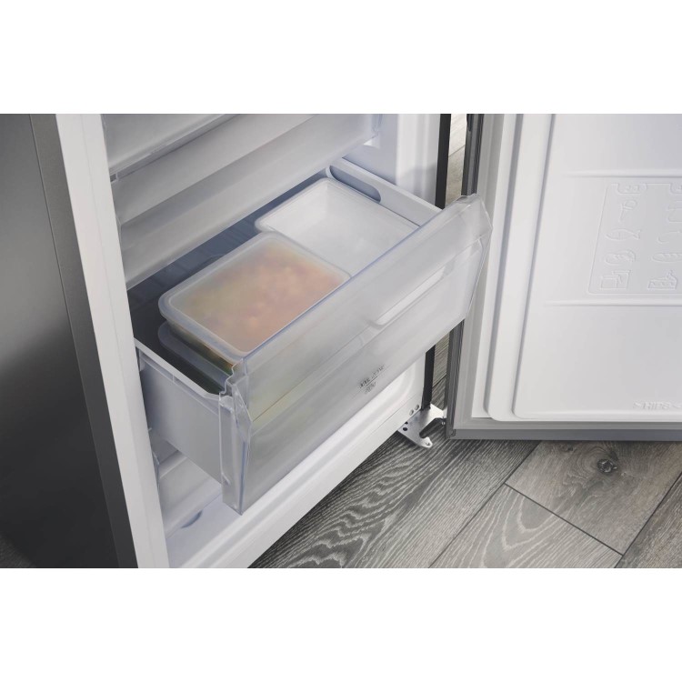 Hotpoint TDC85T1IGWTD Day1 60/40 Split Freestanding Fridge Freezer With Non-plumb Water Dispenser - Graphite