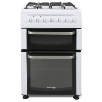 Refurbished Montpellier TDF60W 60cm Dual Fuel Double Cavity Cooker White