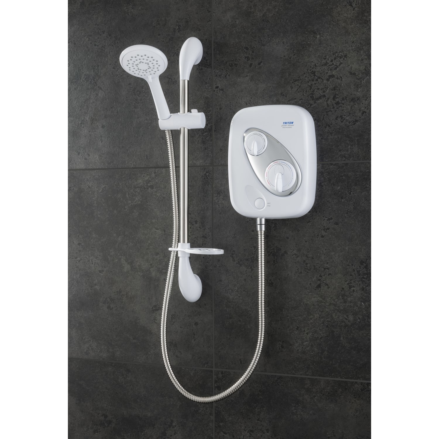 Triton Showers Thermostatic Power Shower White TDPS200T Appliances