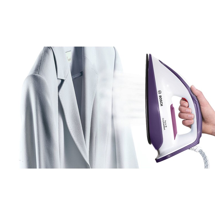 Bosch TDS6030GB Serie 6 EasyComfort Steam Generator Iron White And Deep Berry