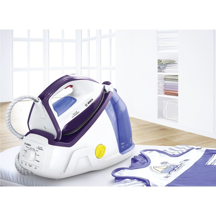 Bosch TDS6080GB Serie 6 ProHygienic Steam Generator Iron White And Violet
