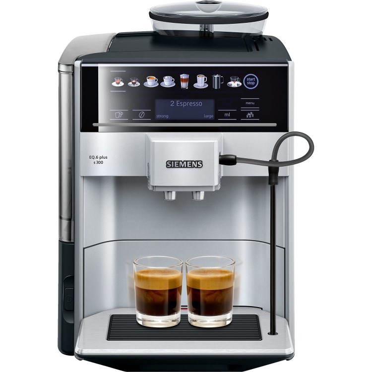 Siemens TE653311RW EQ.6 Plus S100 Fully Automatic Coffee Machine - Silver