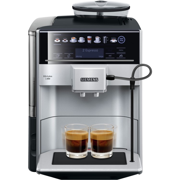 Siemens TE653311RW EQ.6 Plus S100 Fully Automatic Coffee Machine - Silver