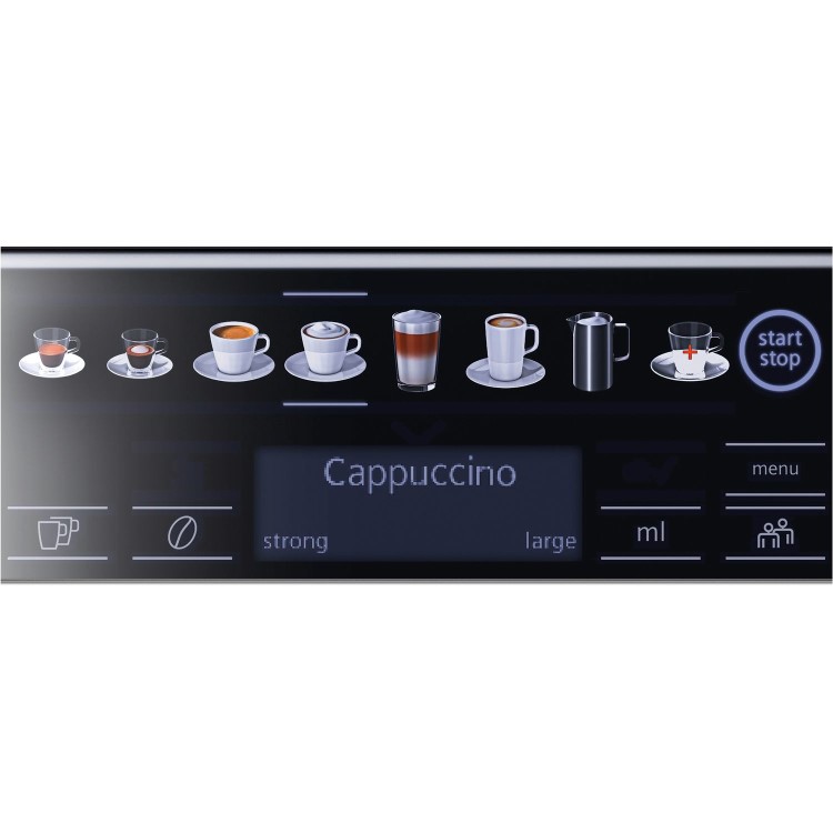 Siemens TE657313RW EQ.6 Plus S700 Fully Automatic Coffee Machine - Black & Stainless Steel