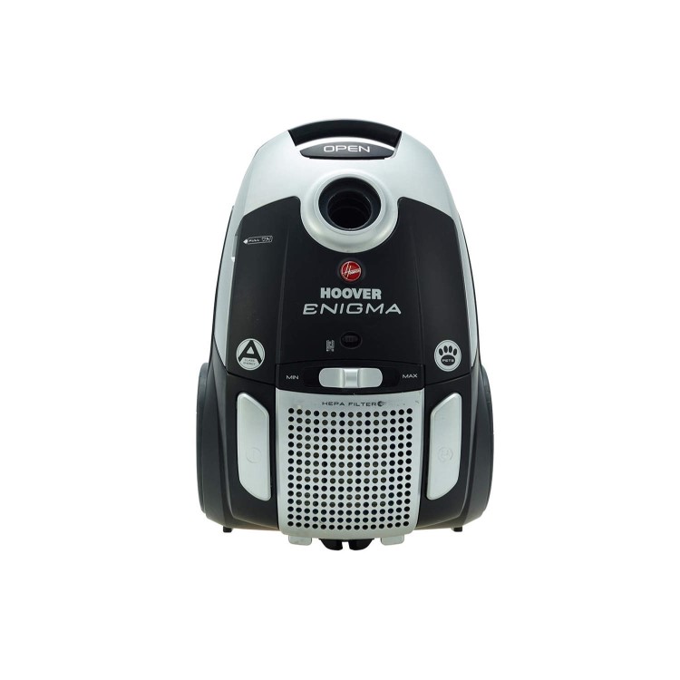 Hoover TE70_EN20001 Enigma 700W Bagged Cylinder Vacuum Cleaner Black and Silver