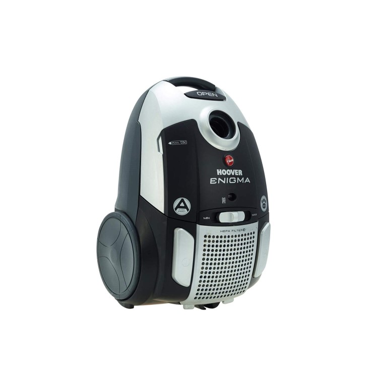 Hoover TE70_EN20001 Enigma 700W Bagged Cylinder Vacuum Cleaner Black and Silver