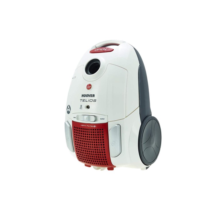 Hoover TE70_TE11001 Telios 700W Bagged Cylinder Vacuum Cleaner Red and White