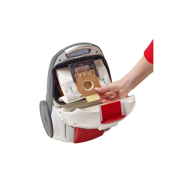Hoover TE70_TE11001 Telios 700W Bagged Cylinder Vacuum Cleaner Red and White