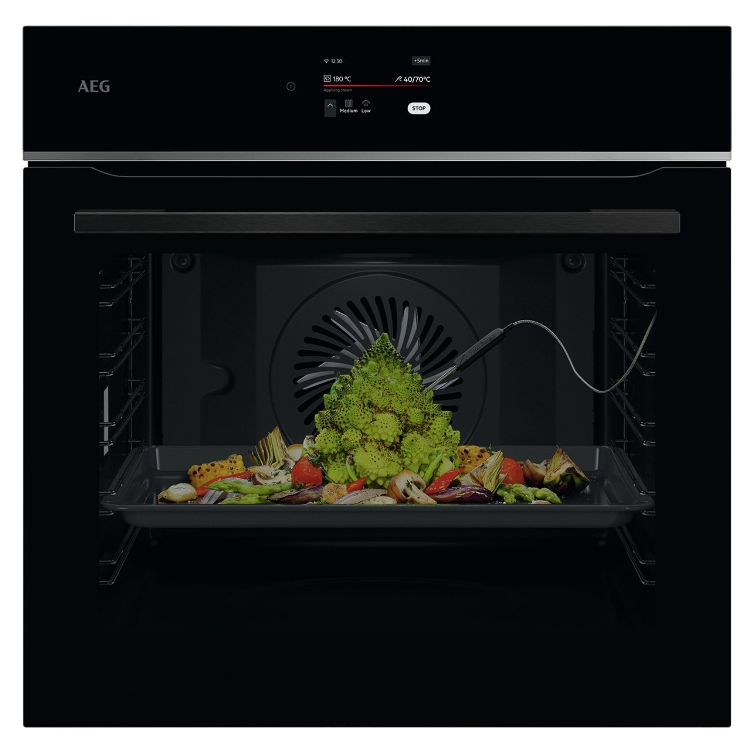 AEG 7000 Series TE7PB731AB MealAssist Electric Single Oven - Black