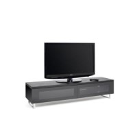 TechLink Panorama PM160B Black TV Cabinet - Up to 80 Inch 