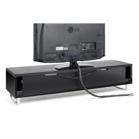 TechLink Panorama PM160B Black TV Cabinet - Up to 80 Inch 