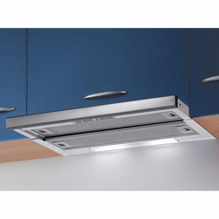 GRADE A2 - Light cosmetic damage - Baumatic TEL06SS 60cm Telescopic Cooker Hood Stainless Steel