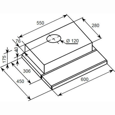 GRADE A2 - Light cosmetic damage - Baumatic TEL06SS 60cm Telescopic Cooker Hood Stainless Steel