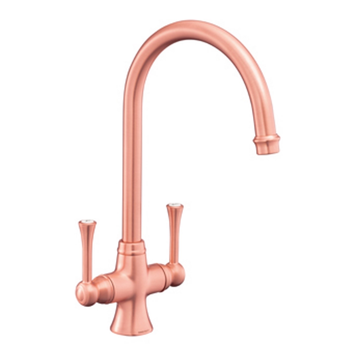 Rangemaster Brushed Copper Twin Lever Kitchen Tap - Estuary