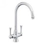 Rangemaster Estuary Chrome Twin Lever Kitchen Mixer Tap  