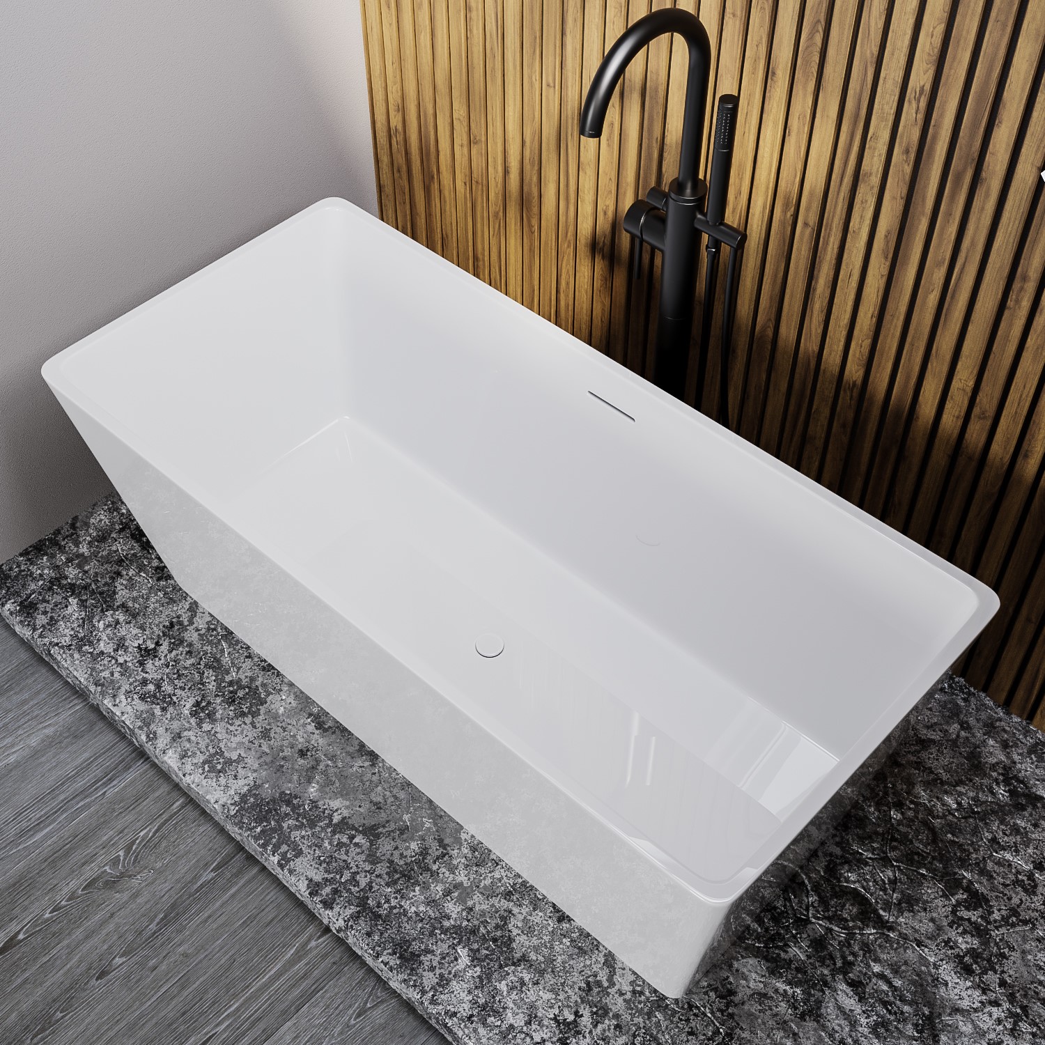 Small Freestanding Double Ended Bath 1300 x 700mm