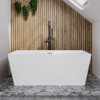 GRADE A1 - Small Freestanding Double Ended Bath 1300 x 700mm - Tetra