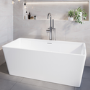 GRADE A1 - Small Freestanding Double Ended Bath 1300 x 700mm - Tetra