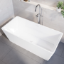 GRADE A1 - Small Freestanding Double Ended Bath 1300 x 700mm - Tetra