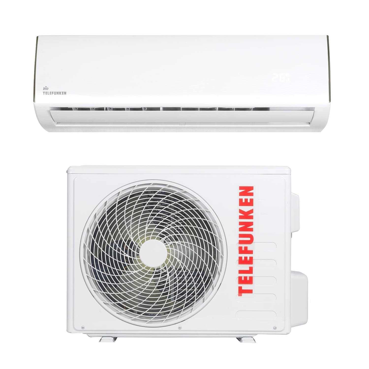 Refurbished Telefunken 12000 BTU easy-fit DC Inverter Wall Split Air Conditioner with Heat Pump